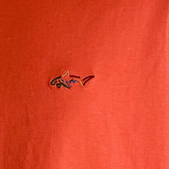 Greg Norman Short Sleeve Cotton Solid Orange Tee Shirt Men's Medium NEW - Picture 7 of 10